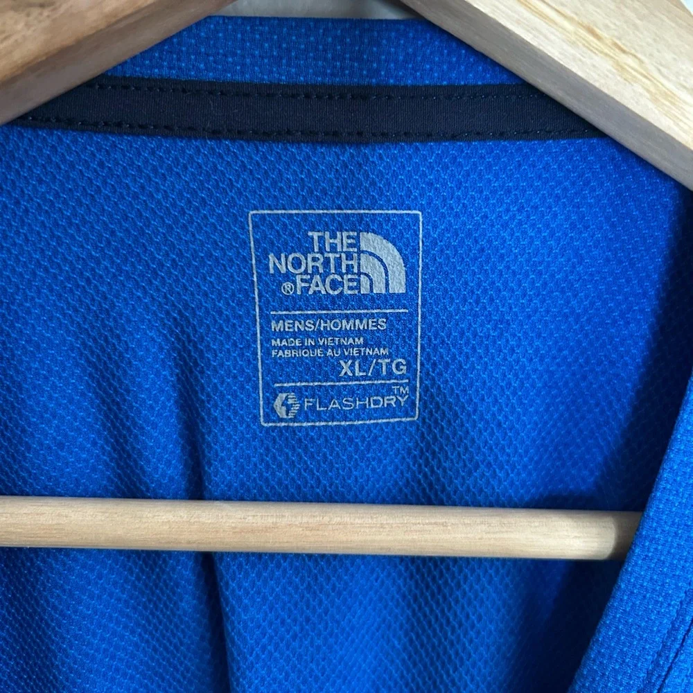 The North Face Flash Dry Athletic Crew T-Shirt Blue Voltage Size XL